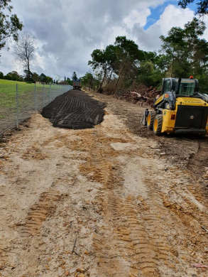 Farm road construction farm road preparation and construction with yanmar excavator