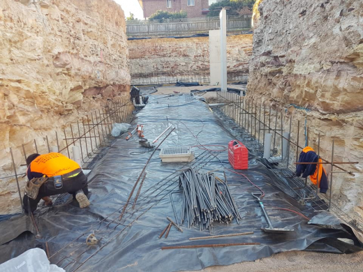 Land drilling through Sandstone land drilling sandstone residential property polythene sheets