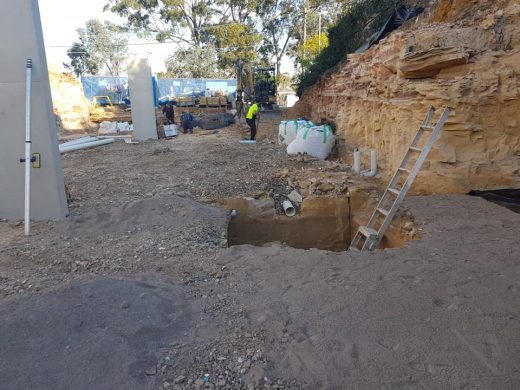 Site excavation residential excavation and pipe installation