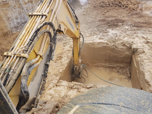 Residential excavation mini sprocket sprocket residential land preparation drill clay